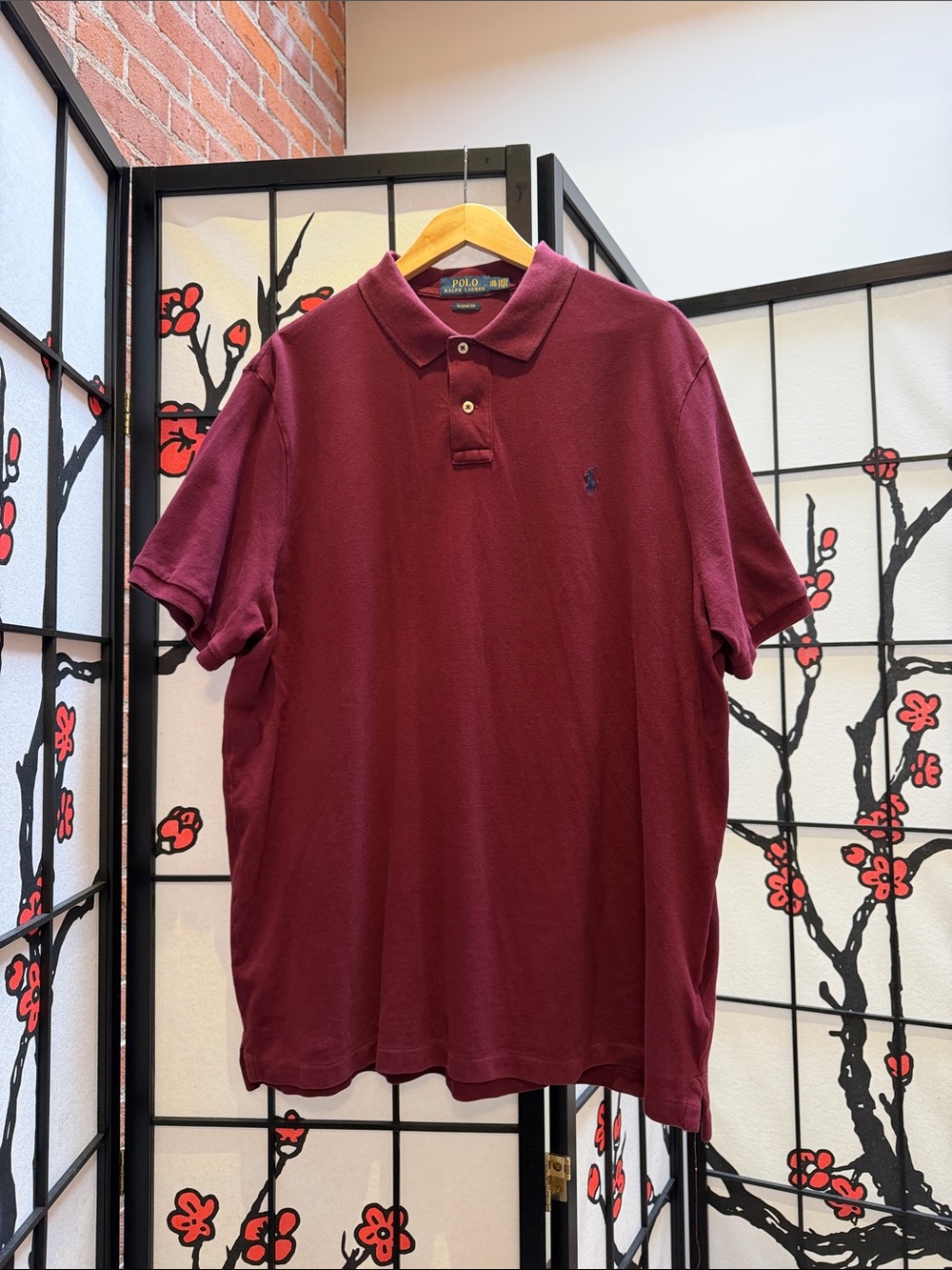 Polo by Ralph Lauren Men's Maroon Short-Sleeve Polo